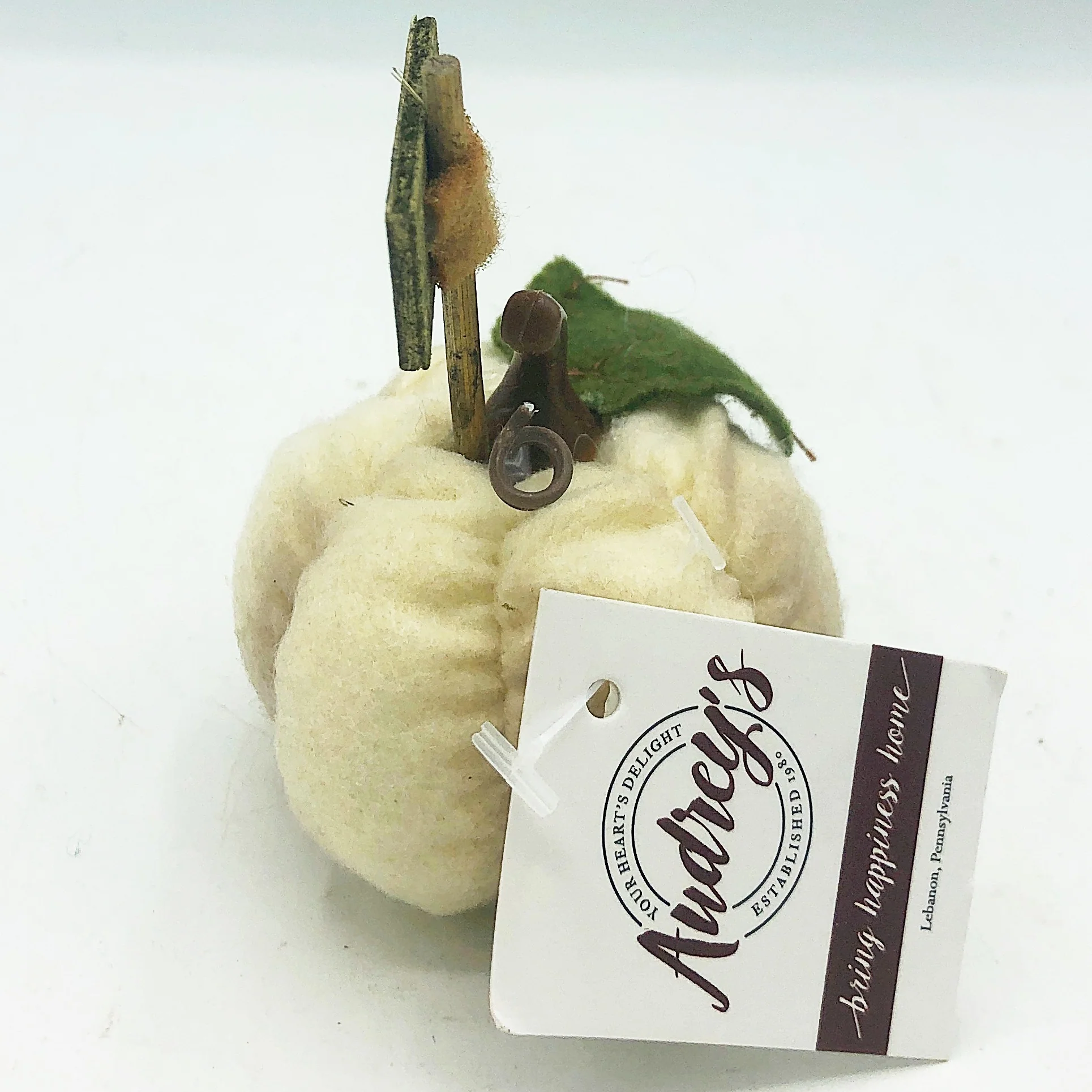 ๐ Surprise Me Sale ๐คญ ๐ Grateful Mini White Cloth Pumpkin - Image 2