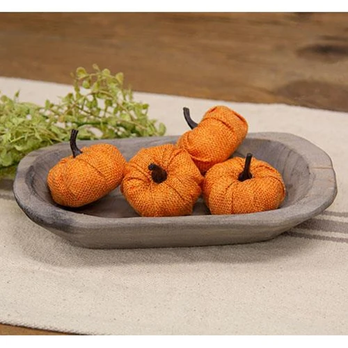 Gray Distressed Carved Wood Petite Oval Bowl - Image 2