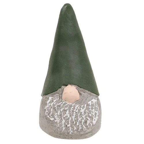 ๐ Green Hat Gnome 6.25" H Resin Figure