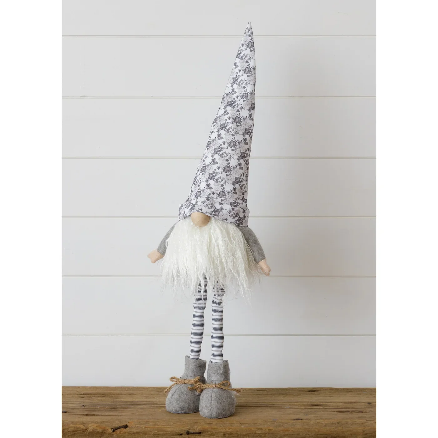 Grey And White Gnome With Extendable Legs - Image 2