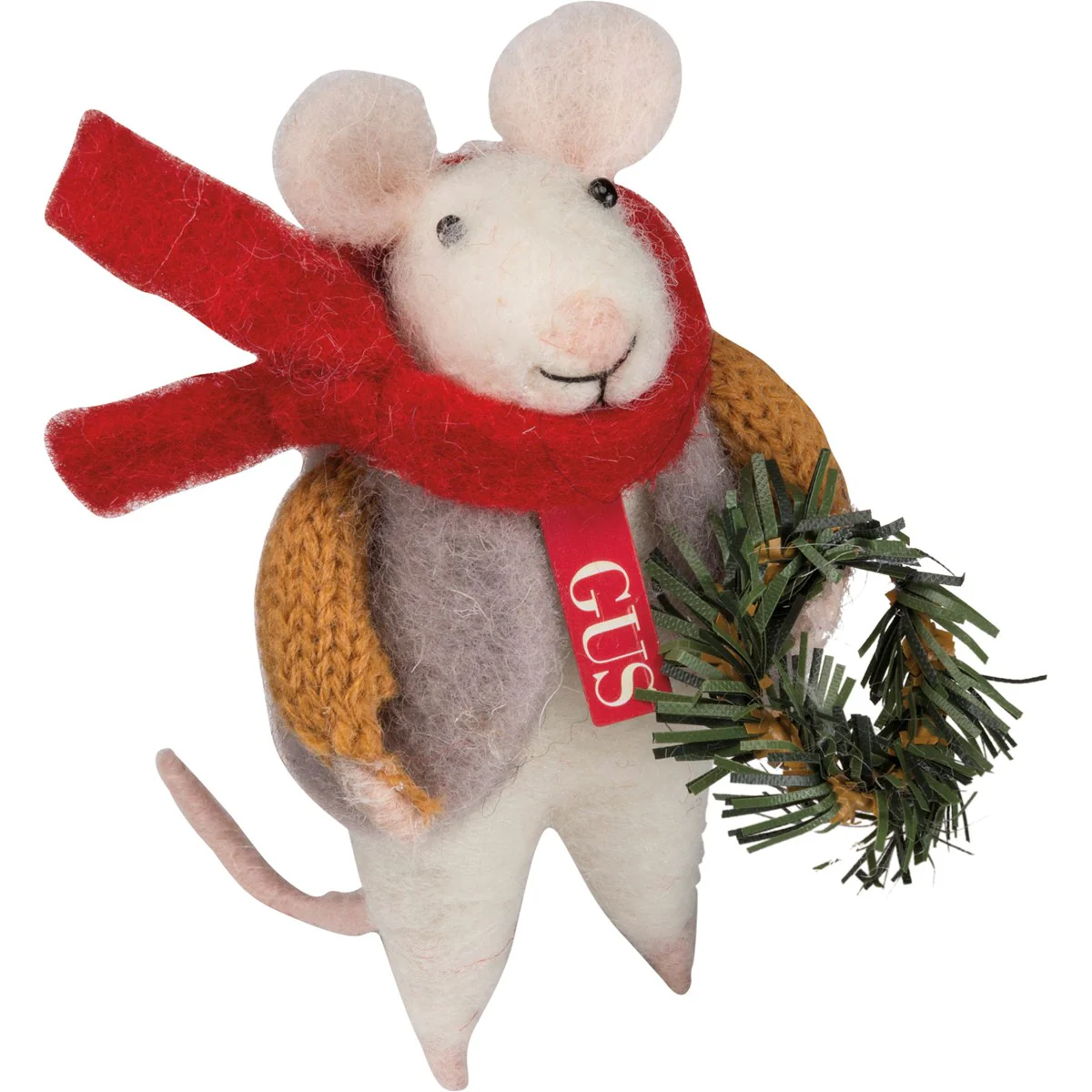 Gus the Mouse Christmas Felt Animal