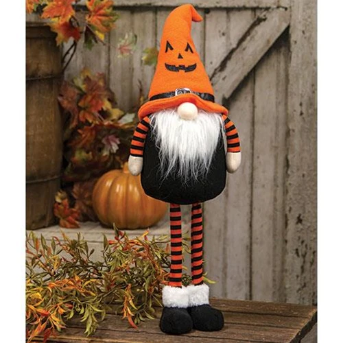 Halloween Pumpkin Standing Gnome 23" H - Image 2