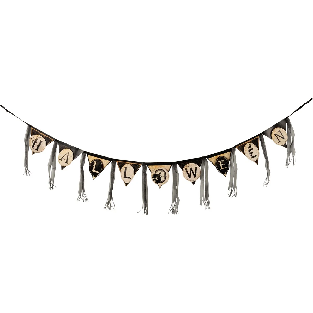 Halloween Vintage-Style Pennant Banner 60" - Image 2