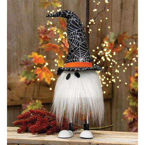 Halloween Wobble Ghost With Witch Hat 20" H - Image 2