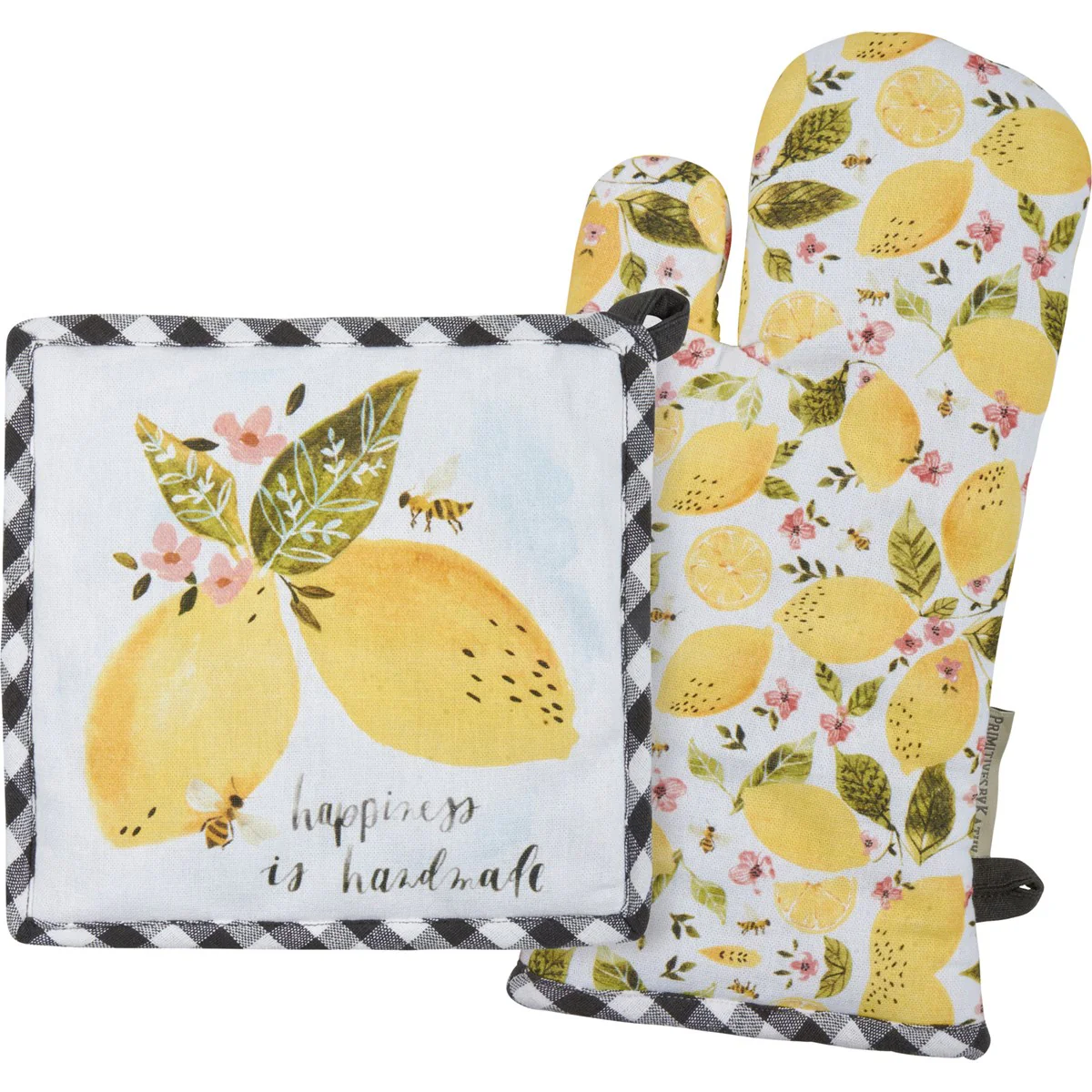 Happiness Is Handmade Lemon Potholder Set