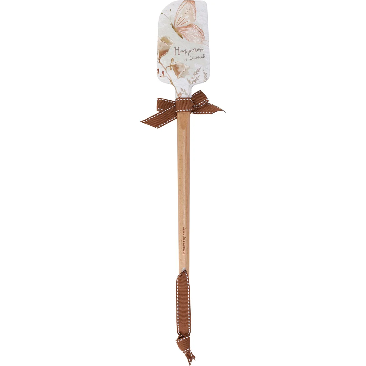 💙 Happiness Is Homemade Spatula Butterfly and Flowers Design - Image 2