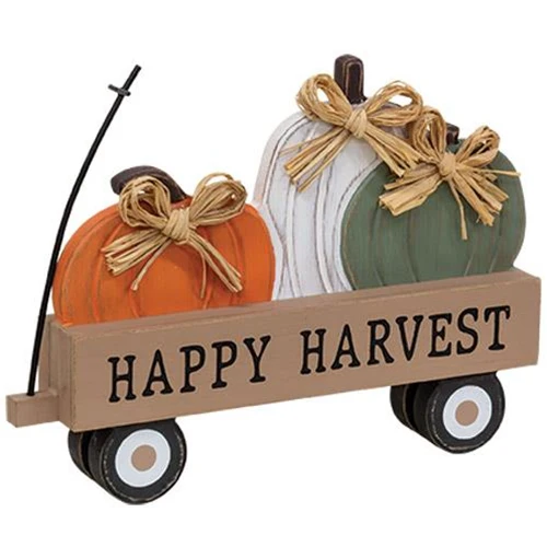 Happy Harvest Pumpkin Wagon Sitter - Image 2