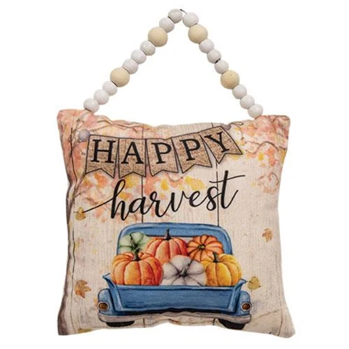Happy Harvest Truck Pillow Ornament - Image 2