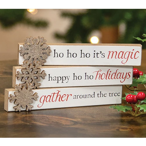 Happy Ho Ho Holidays Snowflake Mini Sticks - Image 5