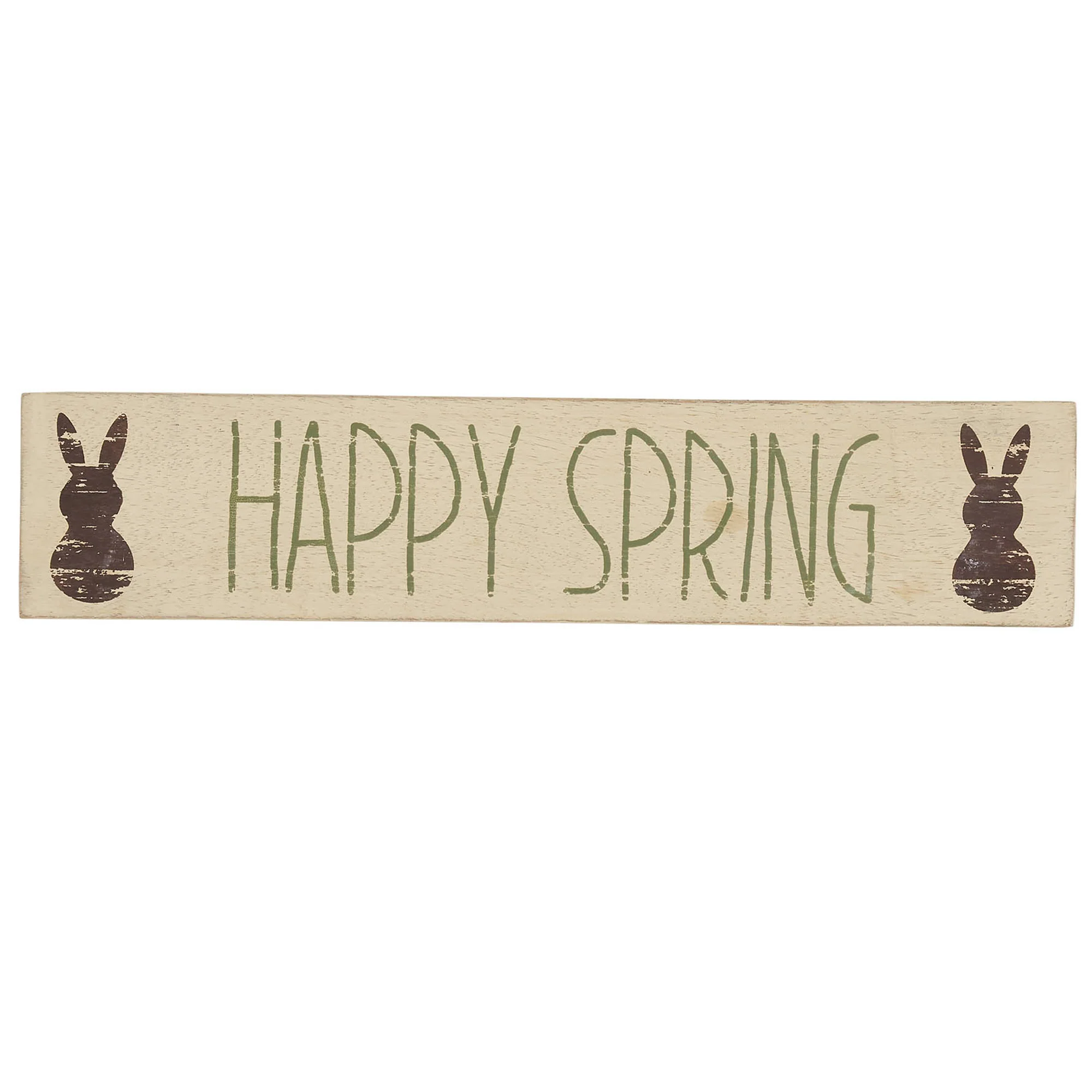 Happy Spring Bunny 14" Wooden Sign - Image 4