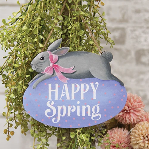 Happy Spring Bunny on Egg Hanger - Image 2