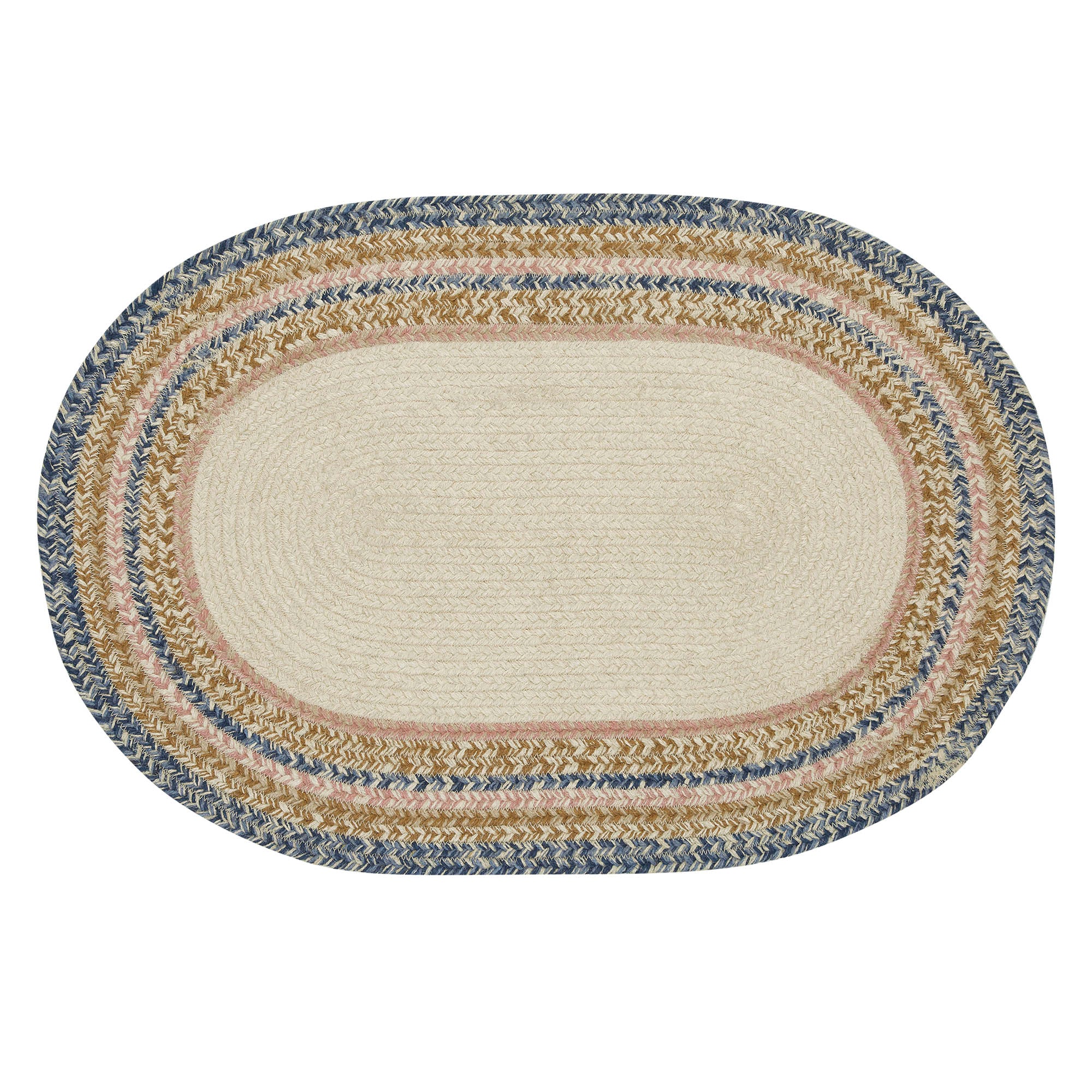 Happy Spring Jute Oval Rug with Pad 30" - Image 6