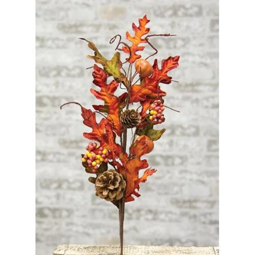 ๐ Harvest Leaves 20" Fall Faux Foliage Spray