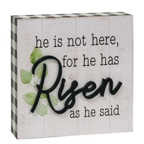 He Is Not Here, For He Has Risen Box Sign - Image 2
