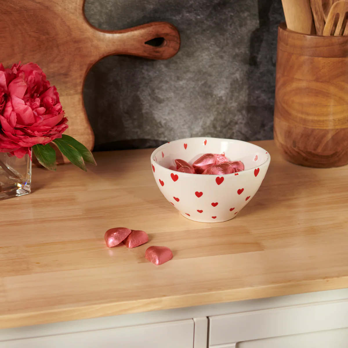 💙 Hearts Stoneware Small Candy Bowl - Image 2