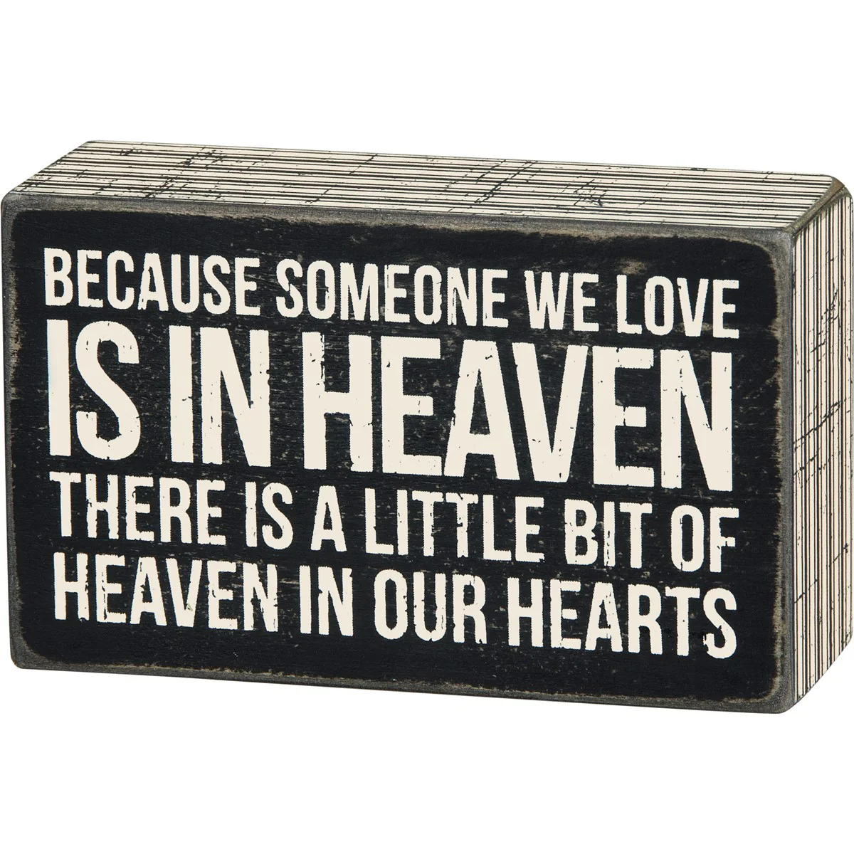 ๐ Heaven in Our Hearts Box Sign