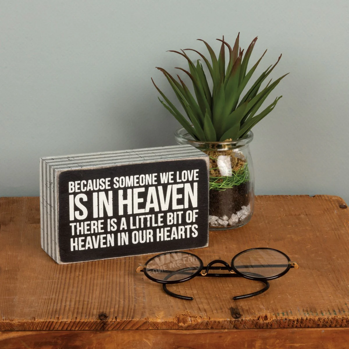 ๐ Heaven in Our Hearts Box Sign - Image 2