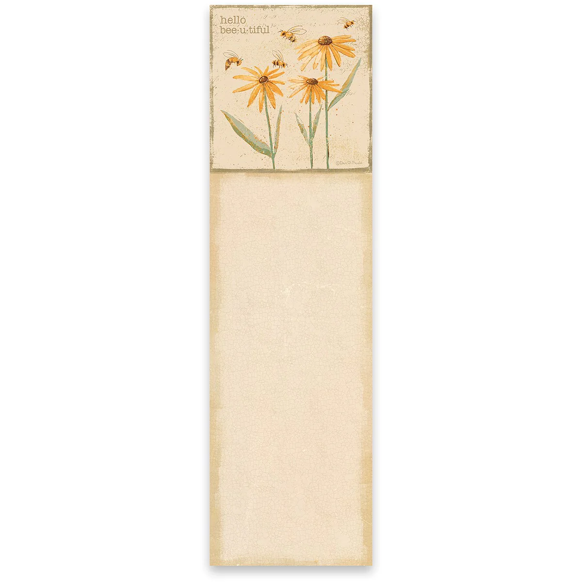 ๐ Hello Beautiful Bees and Flowers List Pad