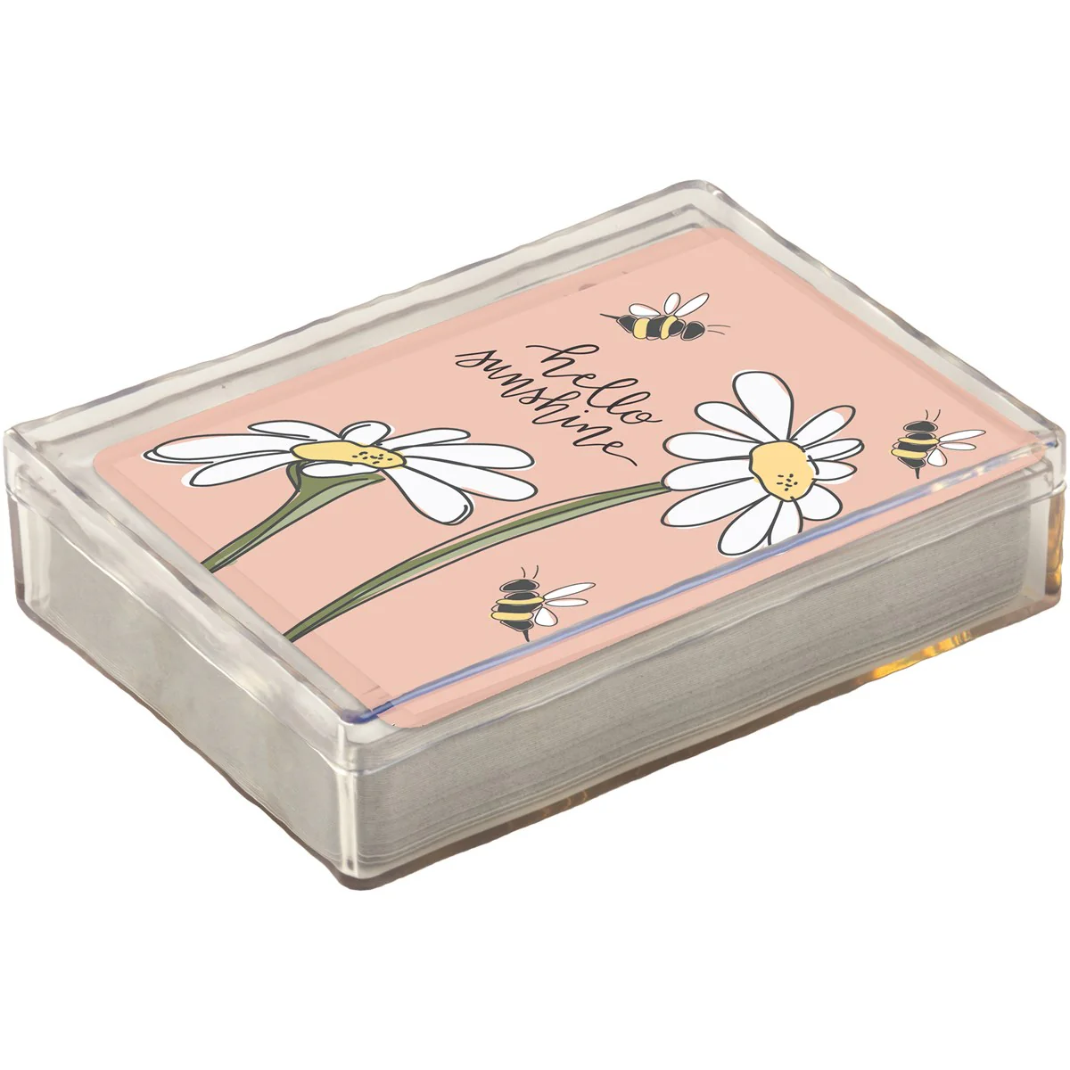 💙 Hello Sunshine Bees and Daisies Deck of Playing Cards - Image 3
