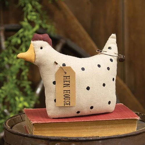 💙 Hen House Chicken Stuffed Polka Dot Figure - Image 2