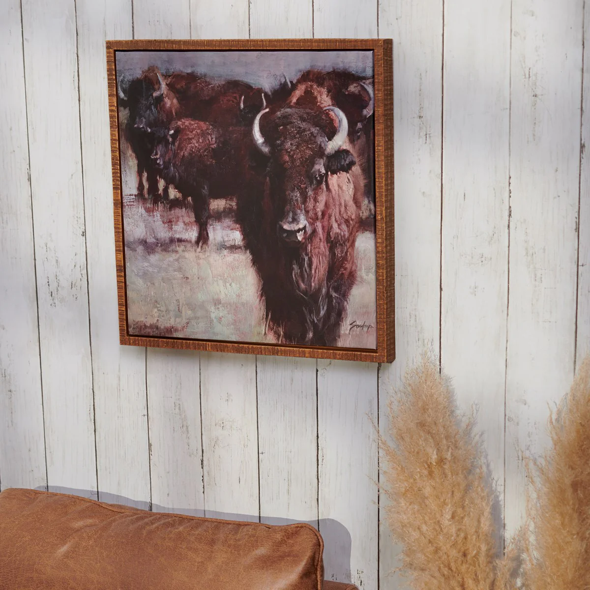 Surprise Me Sale 🤭 Herd of Buffalo 16" Canvas Wall Art - Image 2