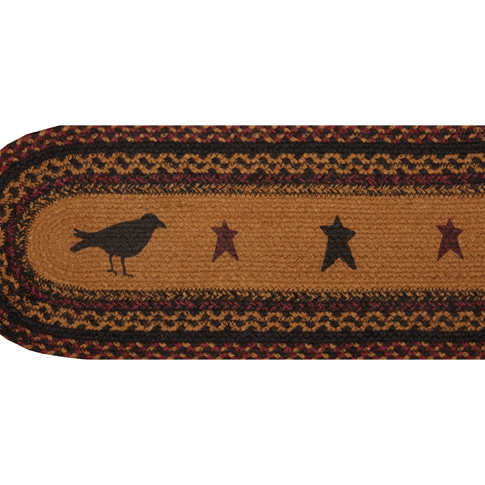 Heritage Farms Crow Jute Oval Stair Tread Oval 8.5"x 27" - Image 10