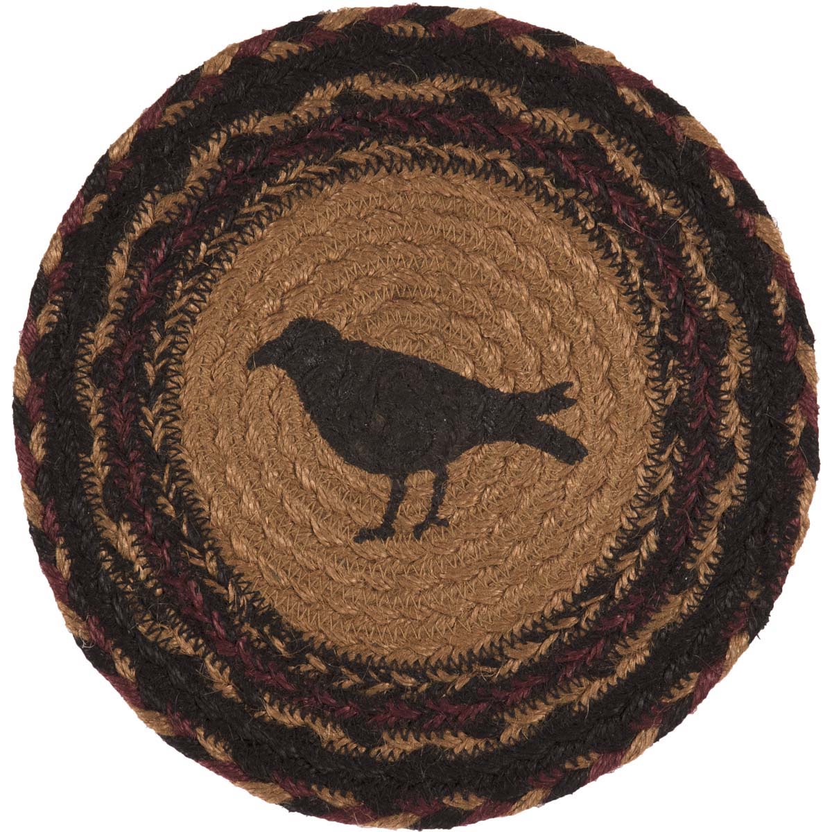 Heritage Farms Crow Jute Trivet 8'' - Image 3