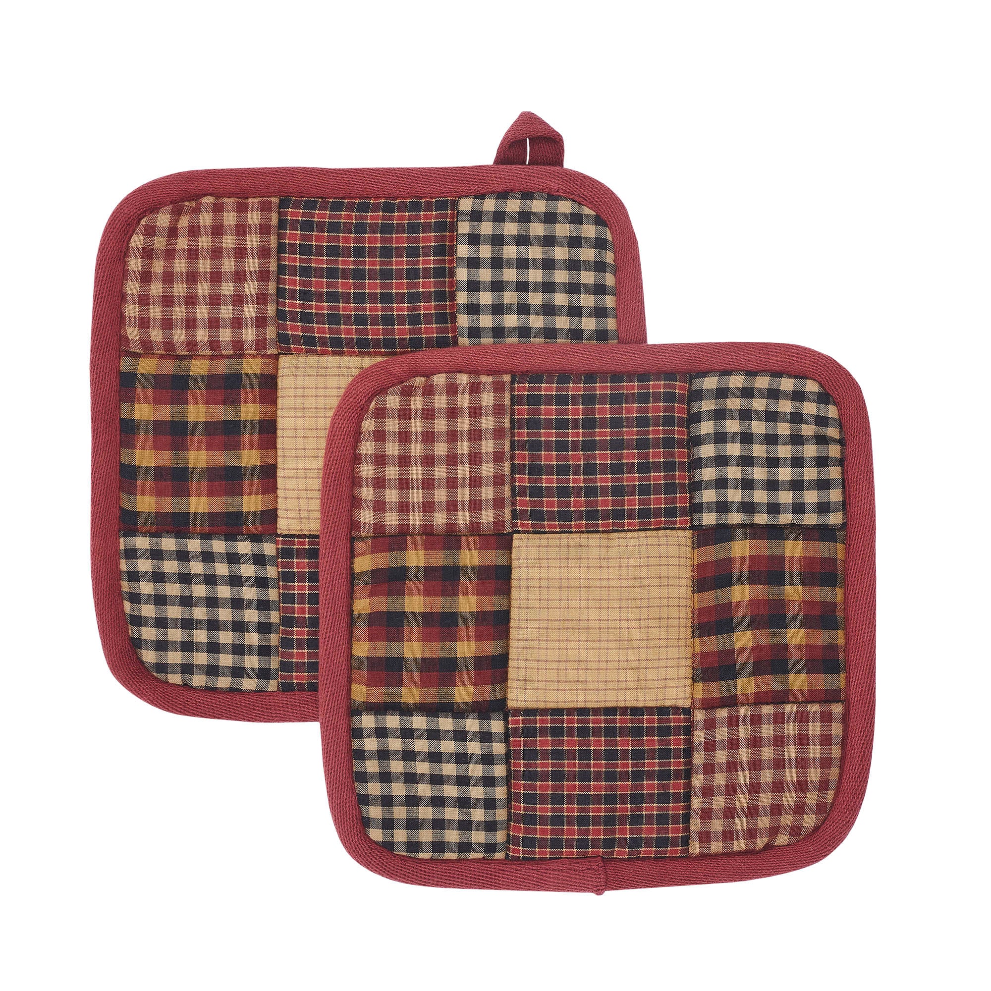 Heritage Farms Primitive Check Pot Holder Set of 2 - Image 4