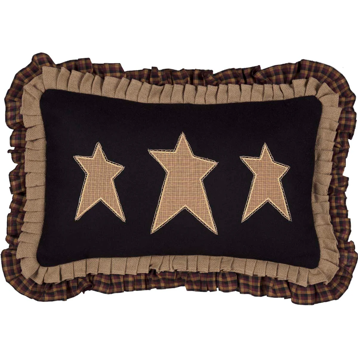 Heritage Farms Primitive Stars Pillow 14'' x 22'' - Image 2
