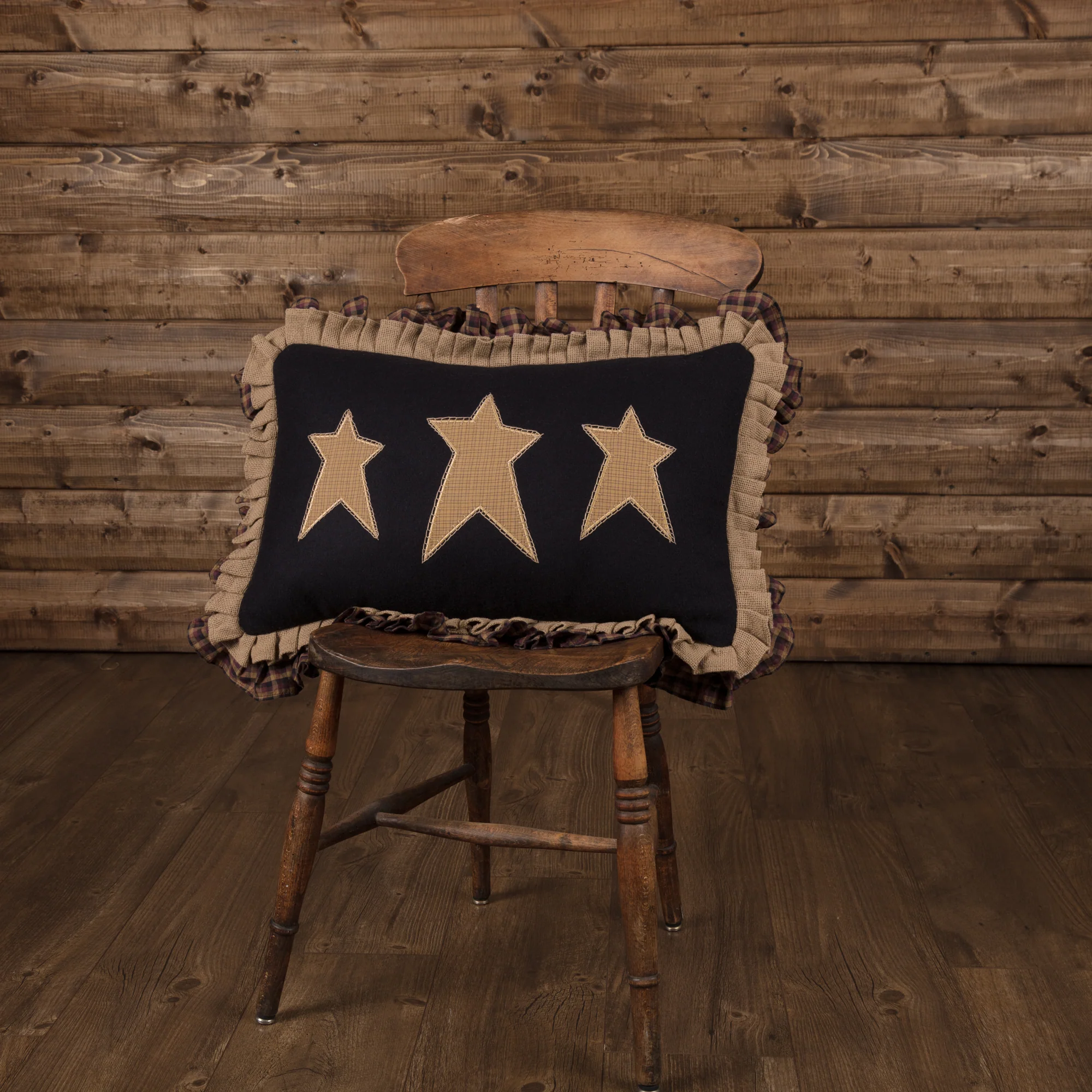 Heritage Farms Primitive Stars Pillow 14'' x 22'' - Image 5