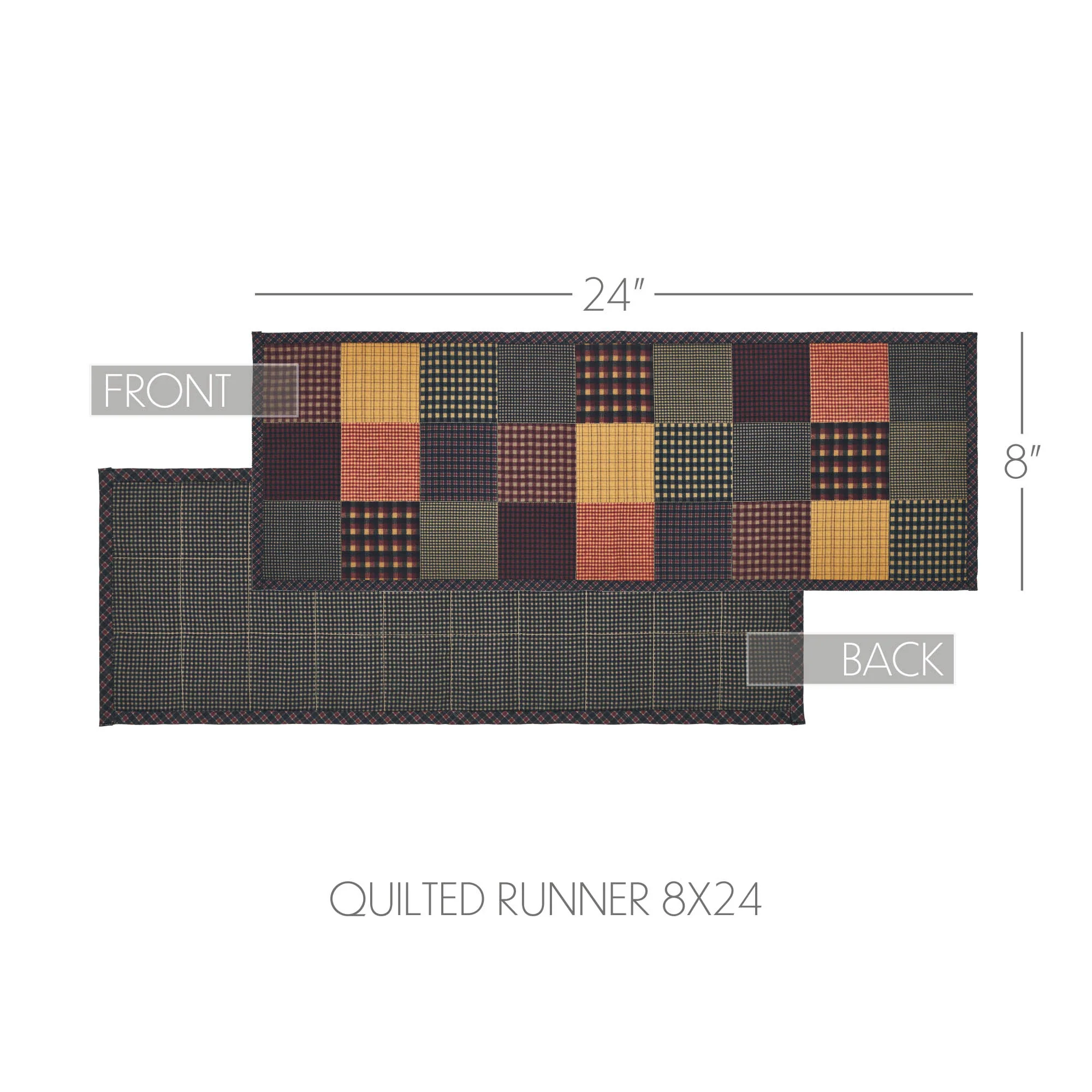 Heritage Farms Quilted 24" Table Runner - Image 5