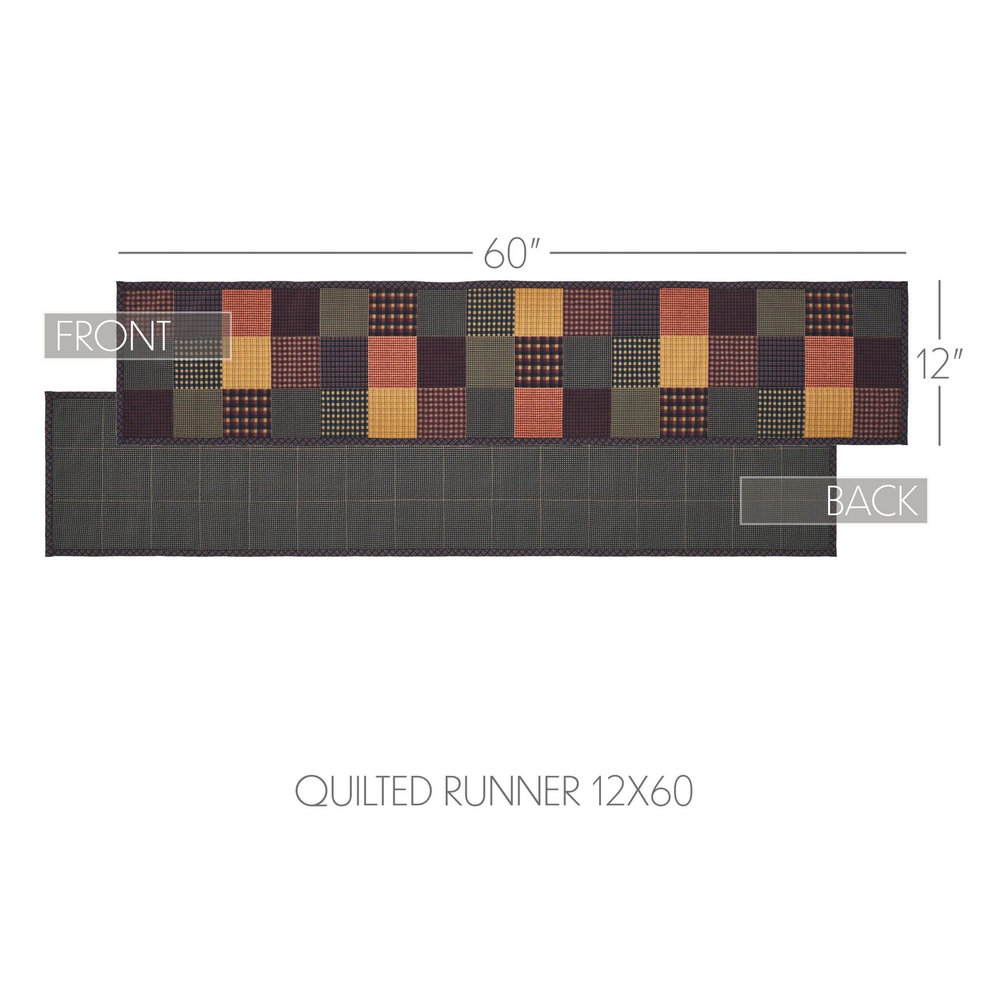 Heritage Farms Quilted 60" Table Runner - Image 4