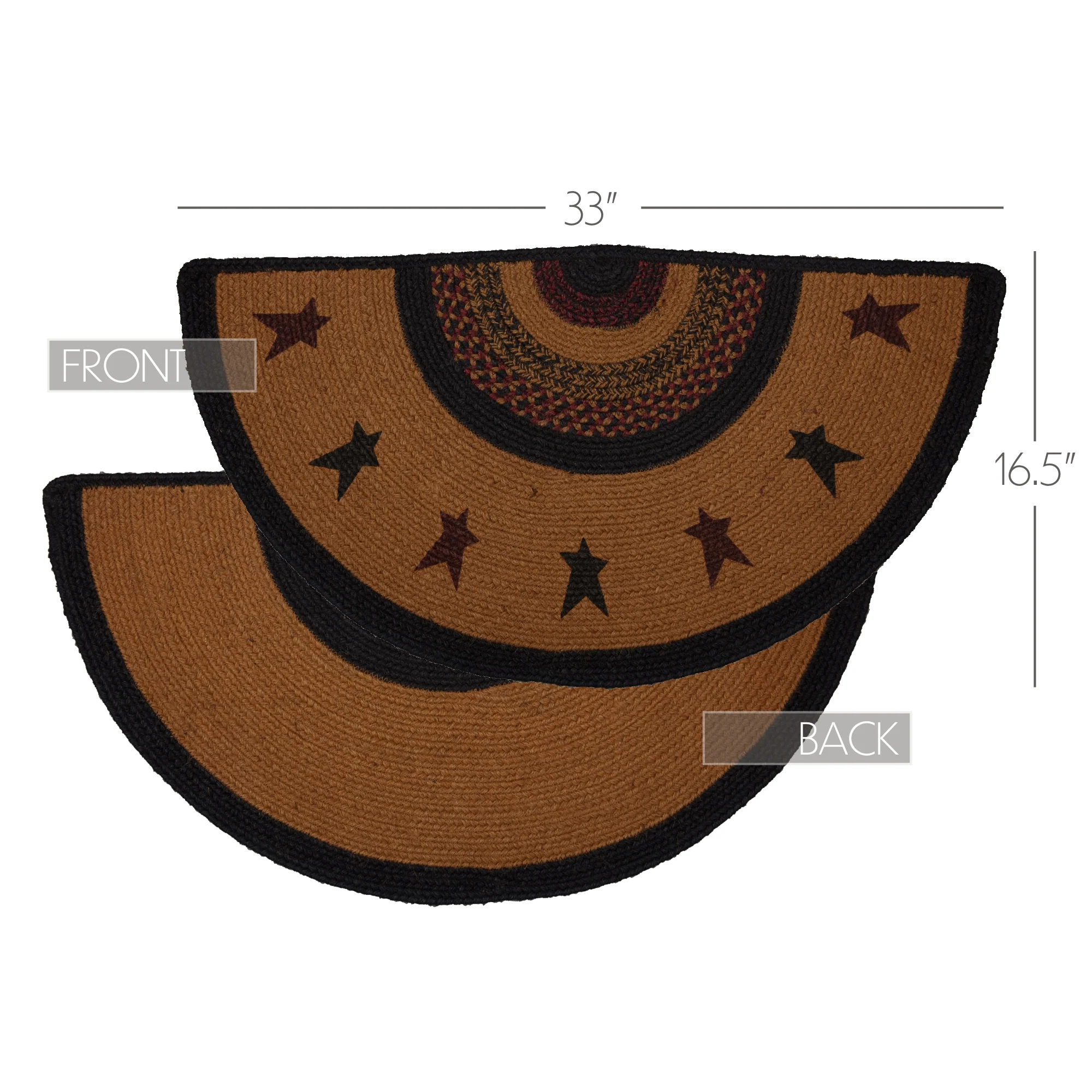 Heritage Farms Star Jute Half Circle Rug - Image 7