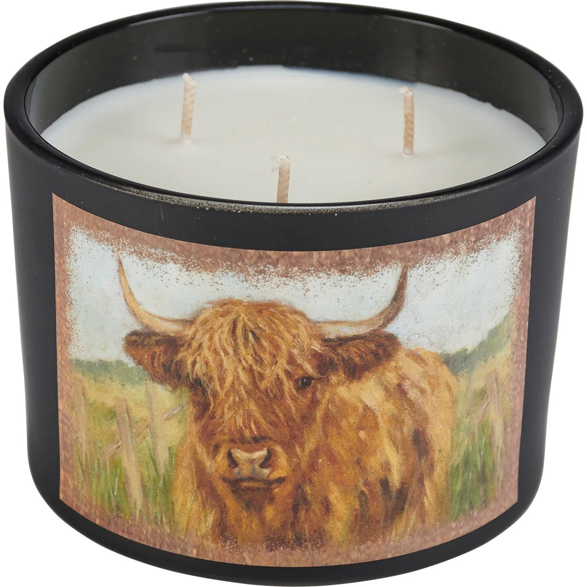 Highland Cow 14 oz Sea Salt & Sage Jar Candle - Image 5