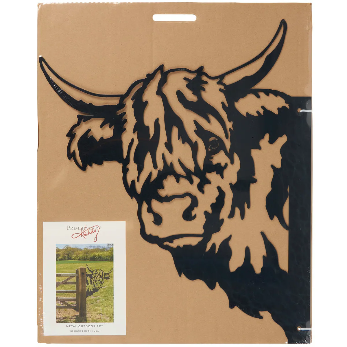 Highland Cow Metal Outdoor Art - Image 4