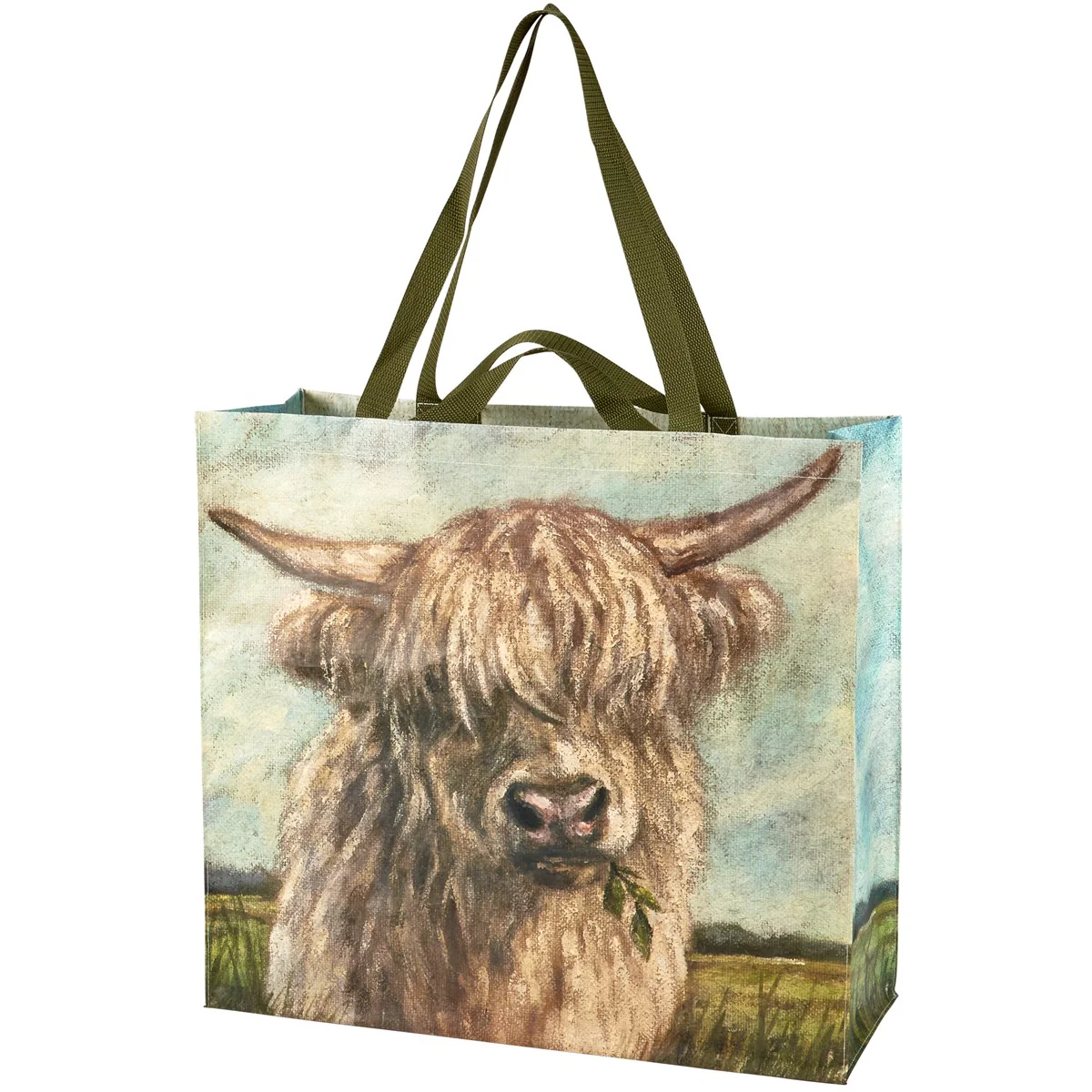 Highland Cows Double Sided Large Shopping Market Tote