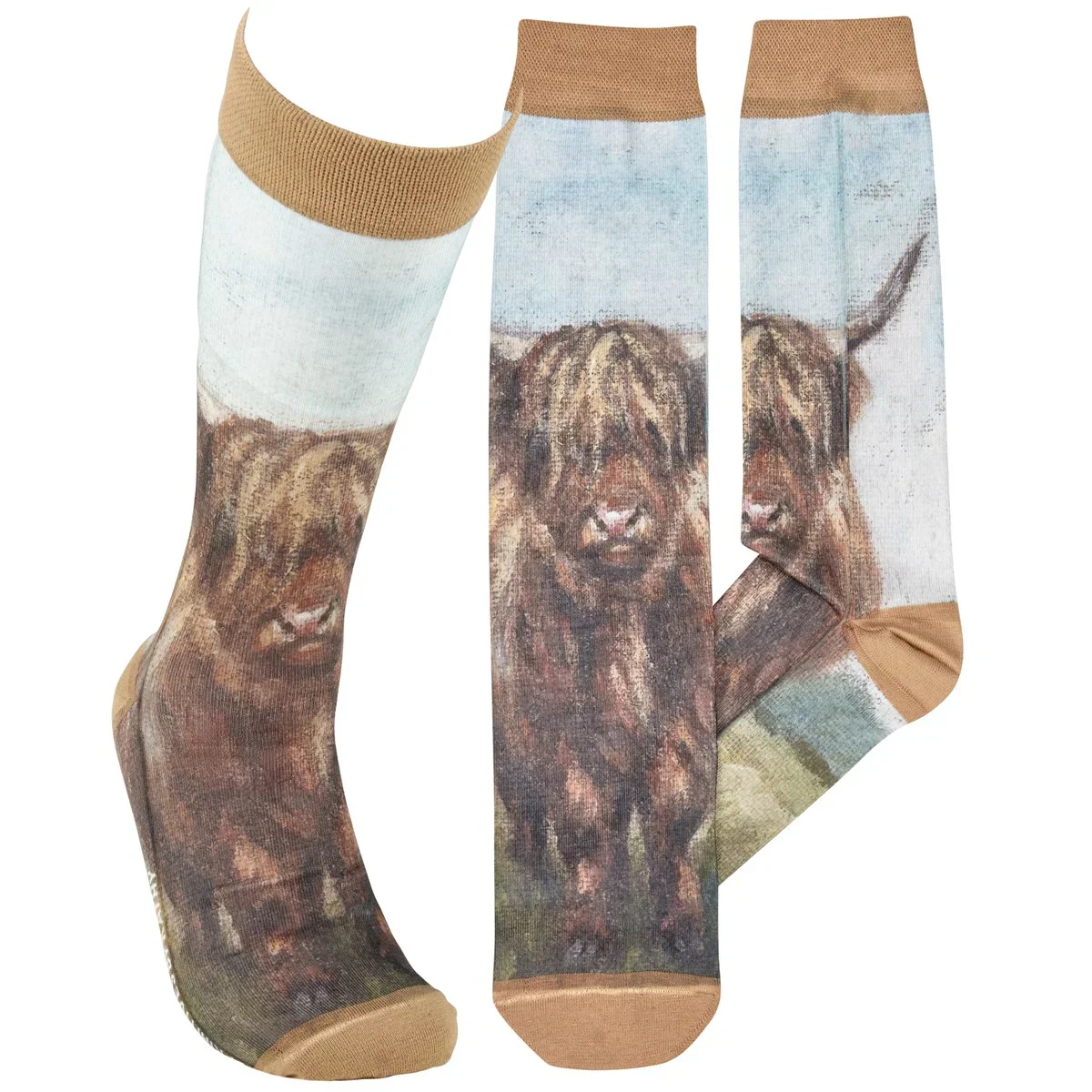 🐄🚜 20 DAYS OF FARM LIFE Highland Cows Fun Novelty Socks
