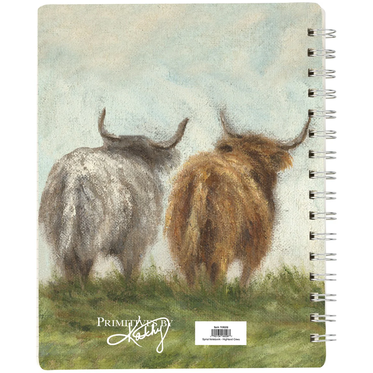 Highland Cows in Field Spiral Notebook Journal - Image 3