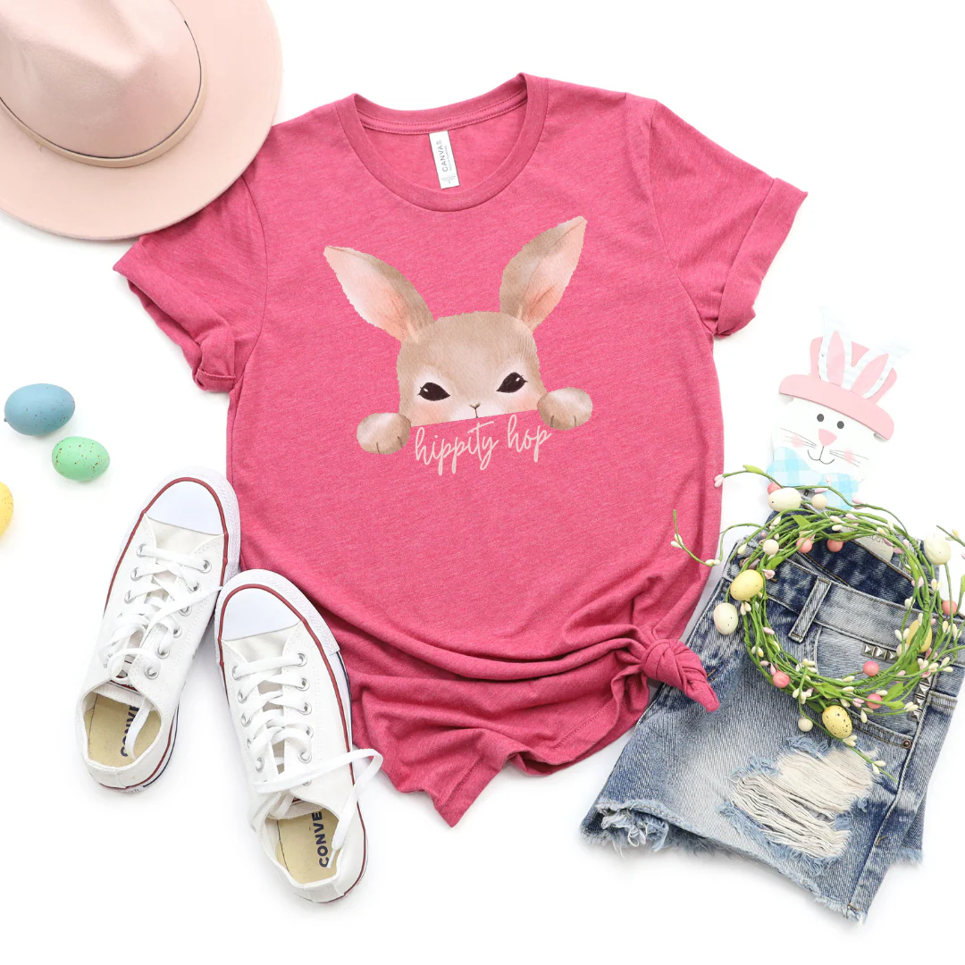 🔥 Hippity Hop Bunny Easter Cozy T-Shirt - Image 2