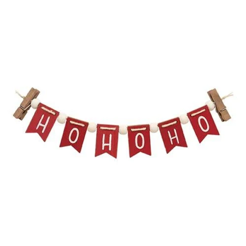 ๐ Ho Ho Ho Mini Clip Christmas 9" Banner