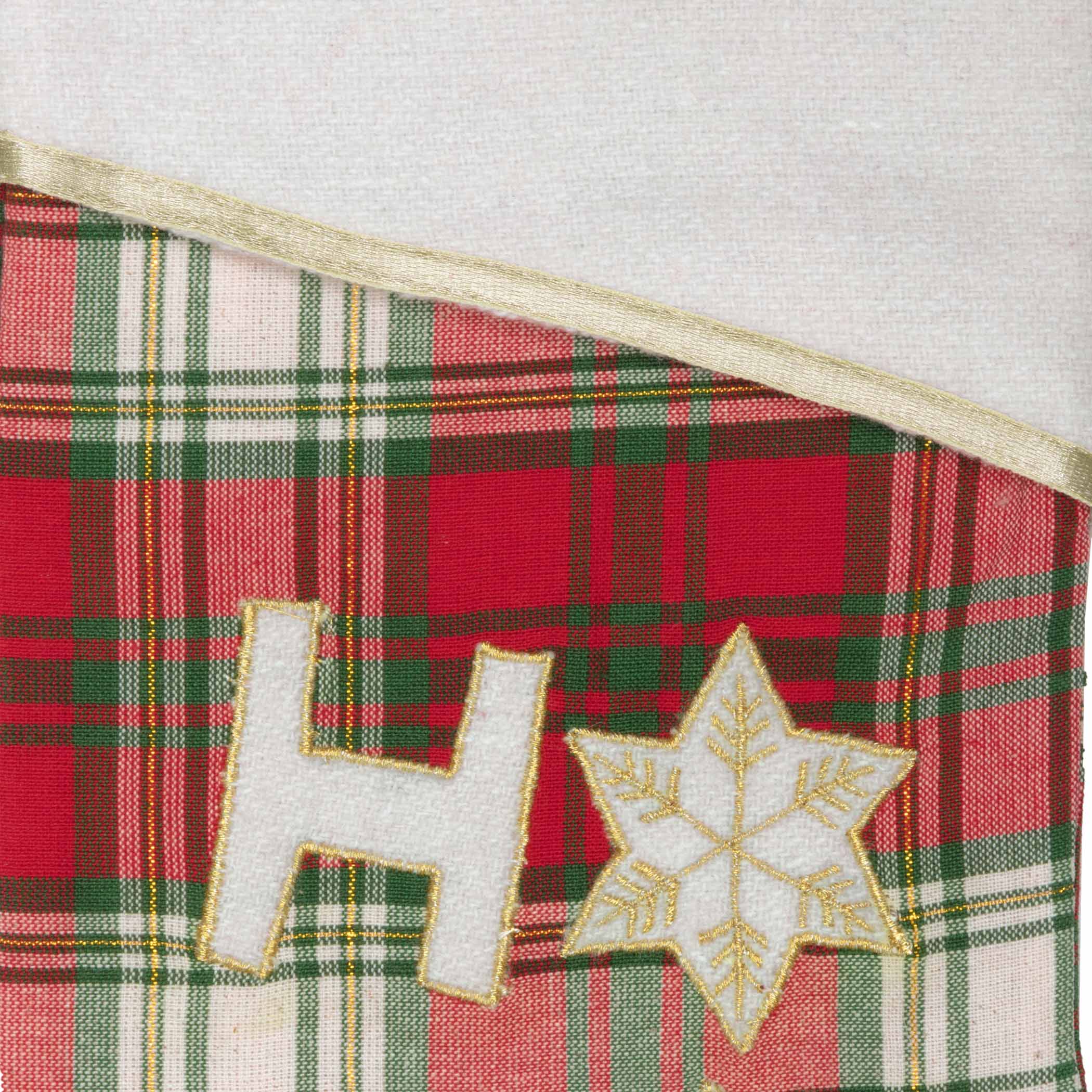 HO HO Holiday15" Christmas Stocking - Image 5
