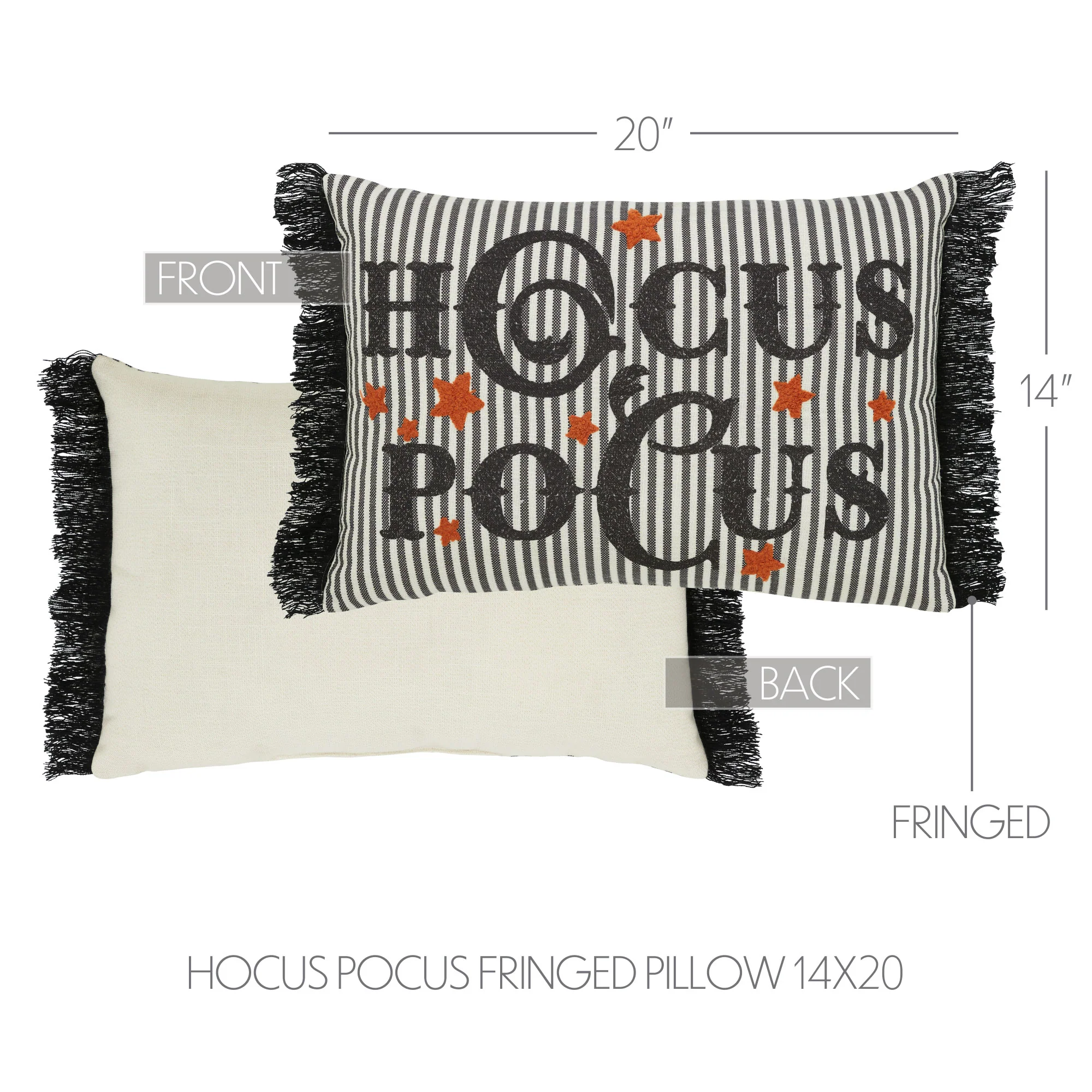 Hocus Pocus Fringed Accent Pillow - Image 4