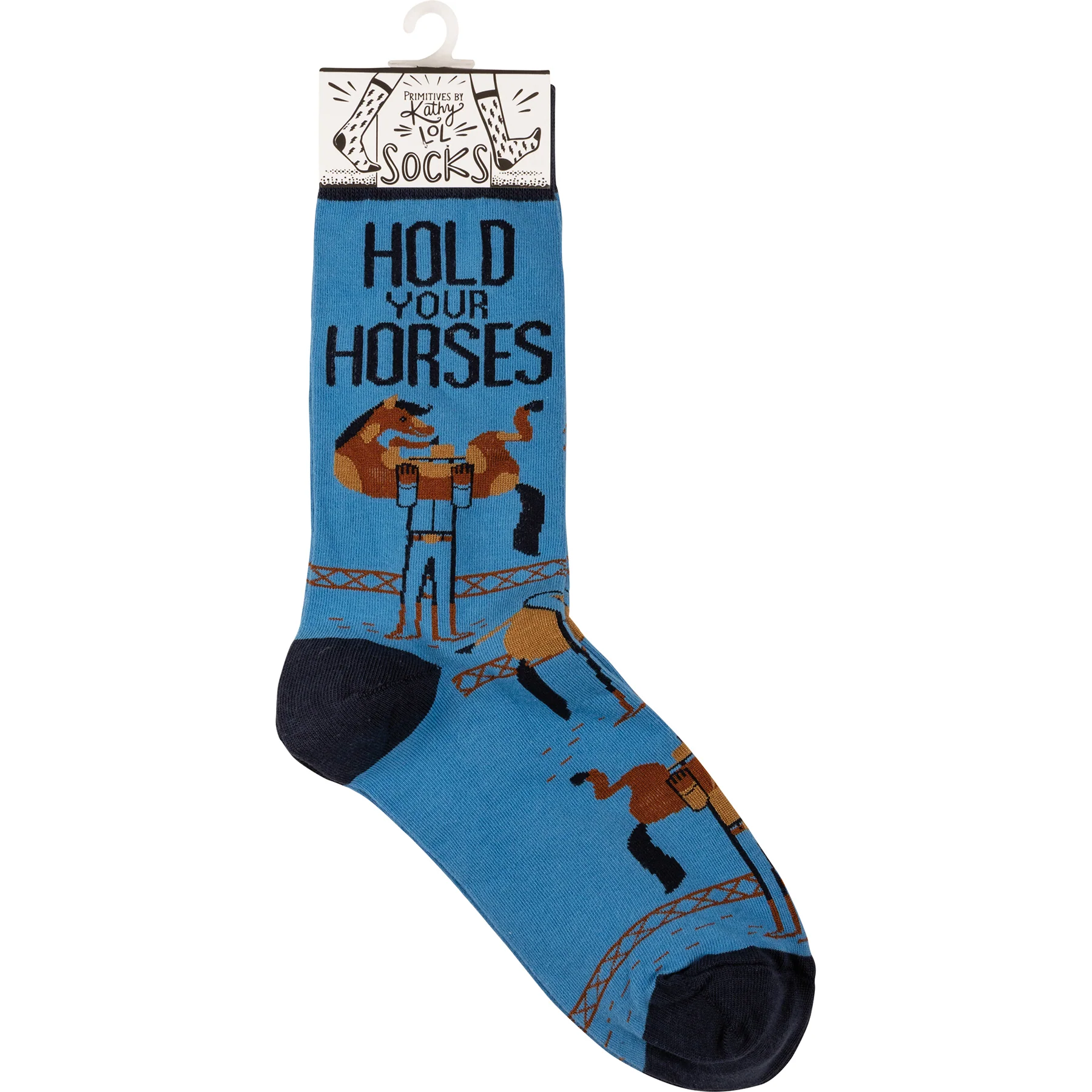 Hold Your Horses Unisex Fun Socks - Image 3