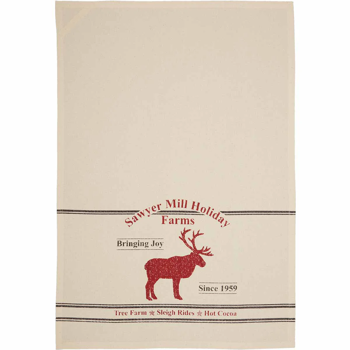 Holiday Reindeer And Recipes Muslin Tea Towel Set - Image 4