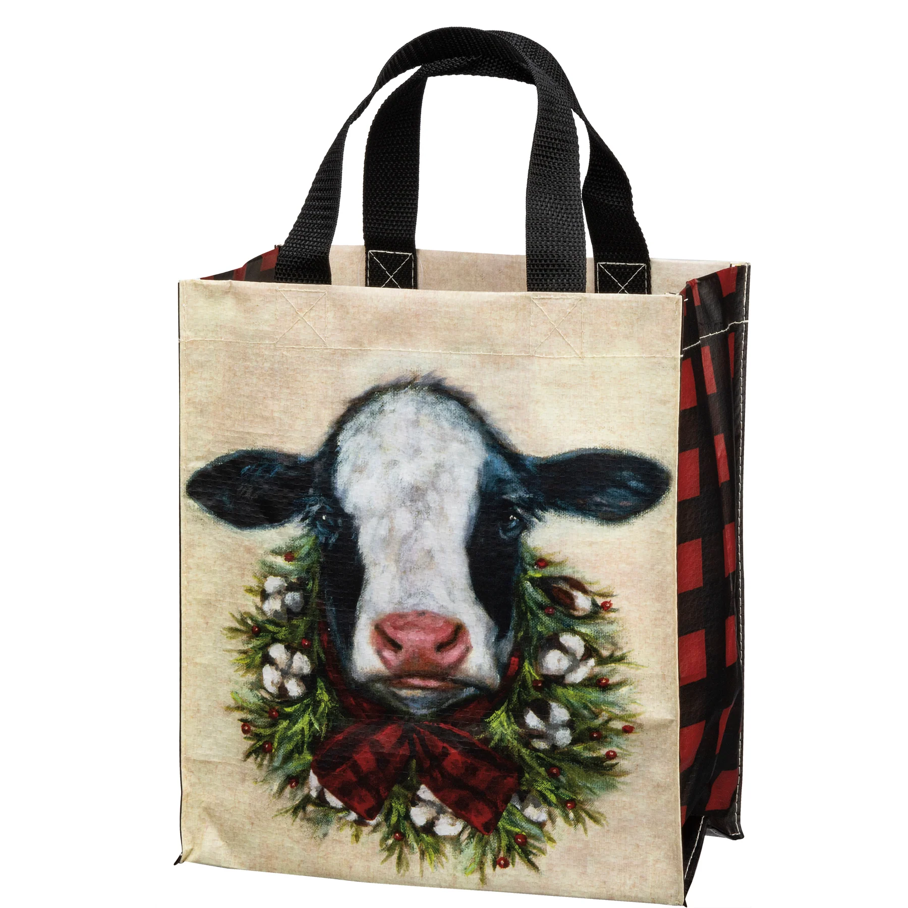 Surprise Me Sale 🤭 Holiday Wishes Christmas Calf Reusable Small Market Tote
