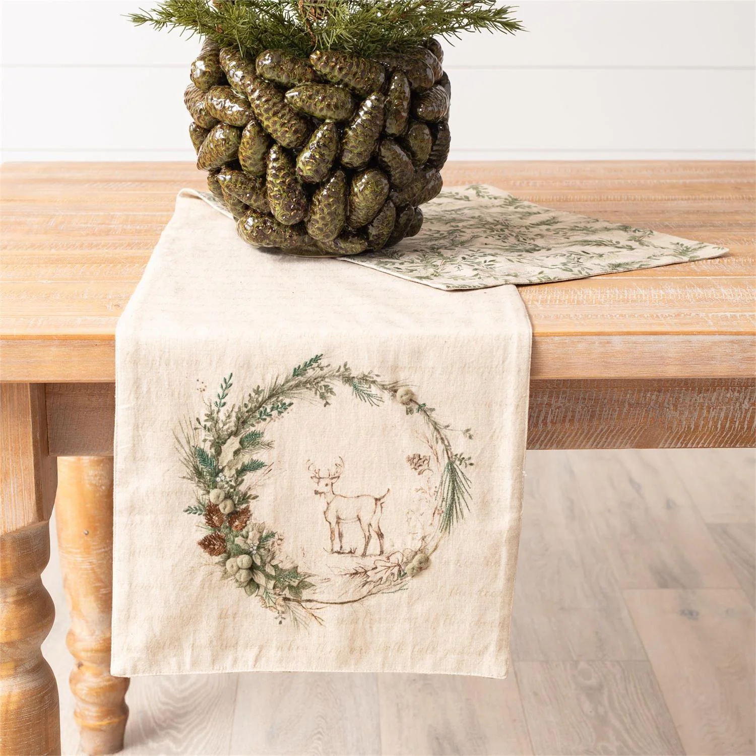 Holly and Ivy Reversible 54" Table Runner - Image 3