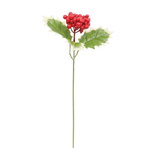 ๐ Holly & Berries 9.5" Faux Berry Pick - Image 2