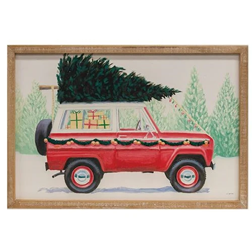 Home For The Holidays Truck 18" Wood Sign - Image 2