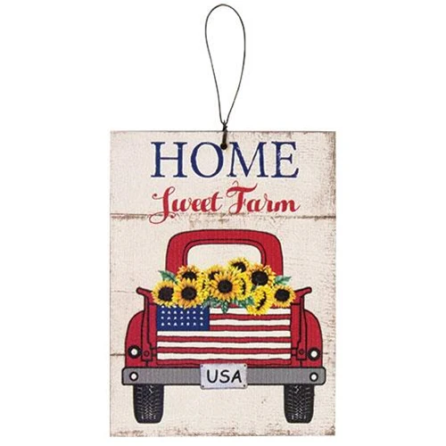 ๐ Home Sweet Farm Sunflower Truck Ornament