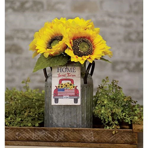 ๐ Home Sweet Farm Sunflower Truck Ornament - Image 2